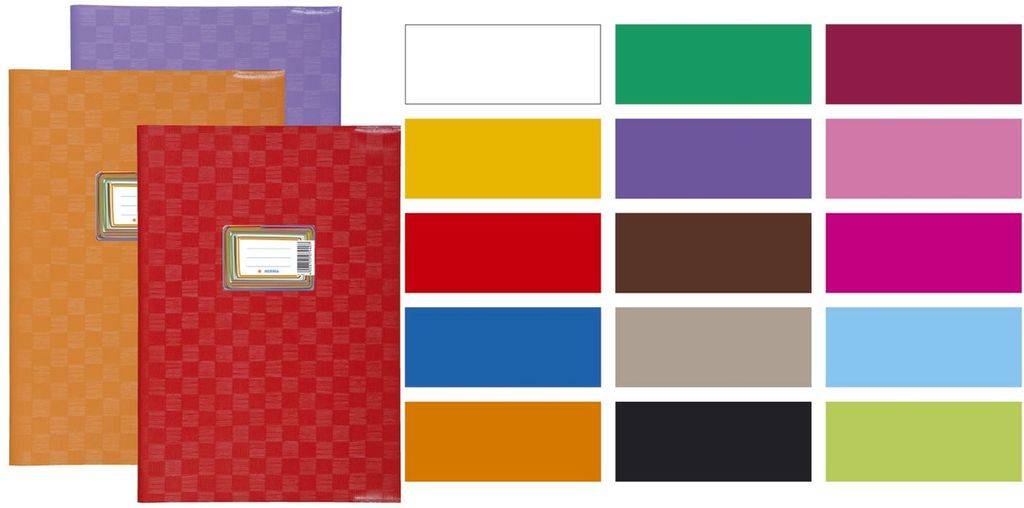 Herma 7413 Protège-cahier PP A5 horizontal bleu opaque Image du produit 