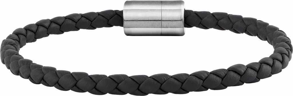 cai Armband Leder olivenblattgegerbt  schwarz Stahl Produktbild 