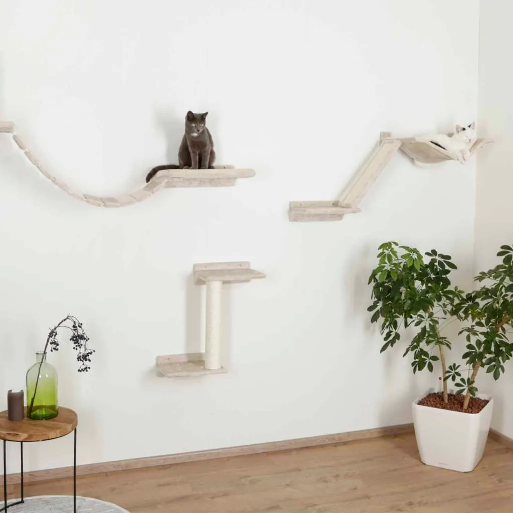 Parcours mural pour chat Kerbl Mount Everest - Arbre à chat mural bois - 3