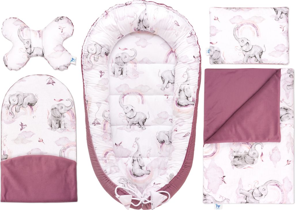 Pepi Babynest Kokon 5 teiliges Babynestchen Set für Babys Produktbild
