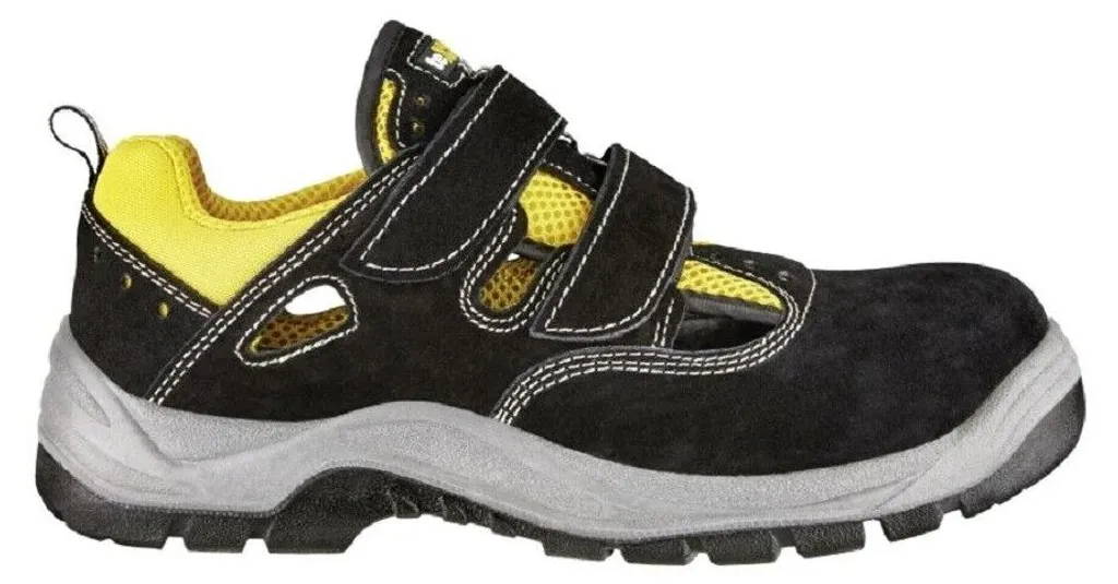 Sandale de sécurité S1 teXXor 611543 Chaussure de Travail Aérée Noire 43