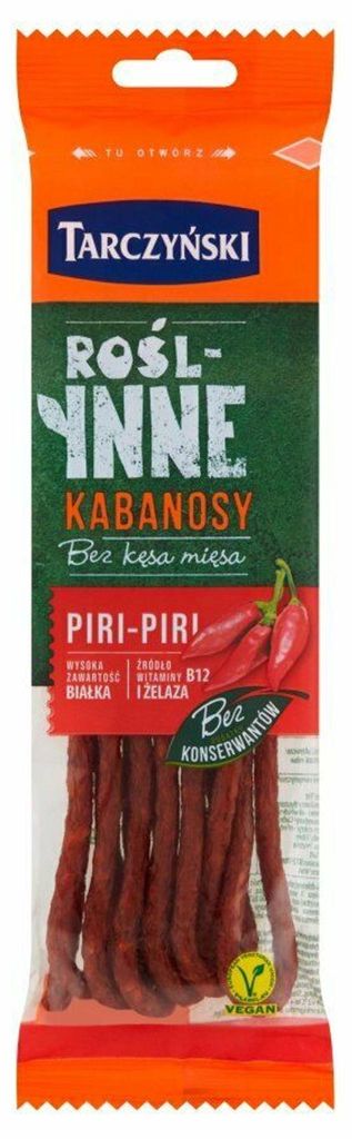 Piri-Piri-Kabanossi aus pflanzlichen Zutaten von Produktbild 