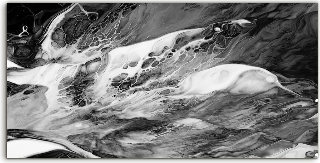 Coloray - Glasbild - 100x50 cm - Wandbild - Glasbilder - Foto Kreative abstrakte Hand bemalt