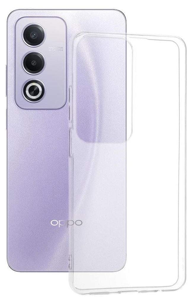 Techsuit Clear Silicone Back Cover Hülle für Oppo A80 - Transparent