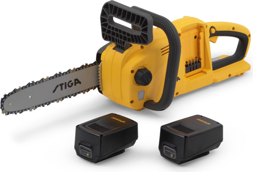 STIGA Akku-Kettensäge CS 300e, 1000 Watt Motor, inkl. 2x 4 Produktbild 1