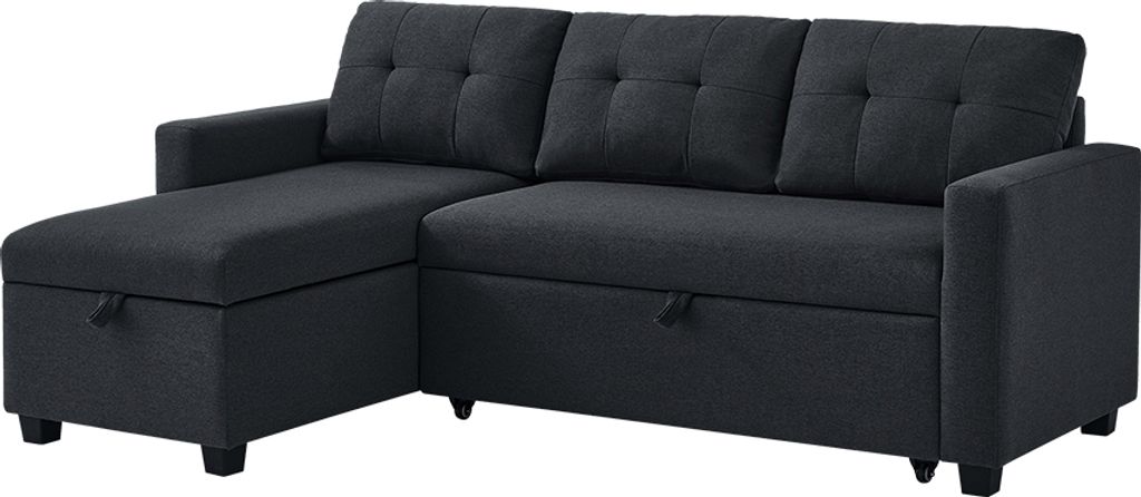 Sofa L Form Vitalispa Campina Anthrazit 226 x 163 cm mit Produktbild 
