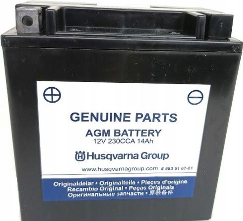 Batteria TC CTH Gel per trattori Husqvarna McCulloch Stiga Immagine del prodotto 