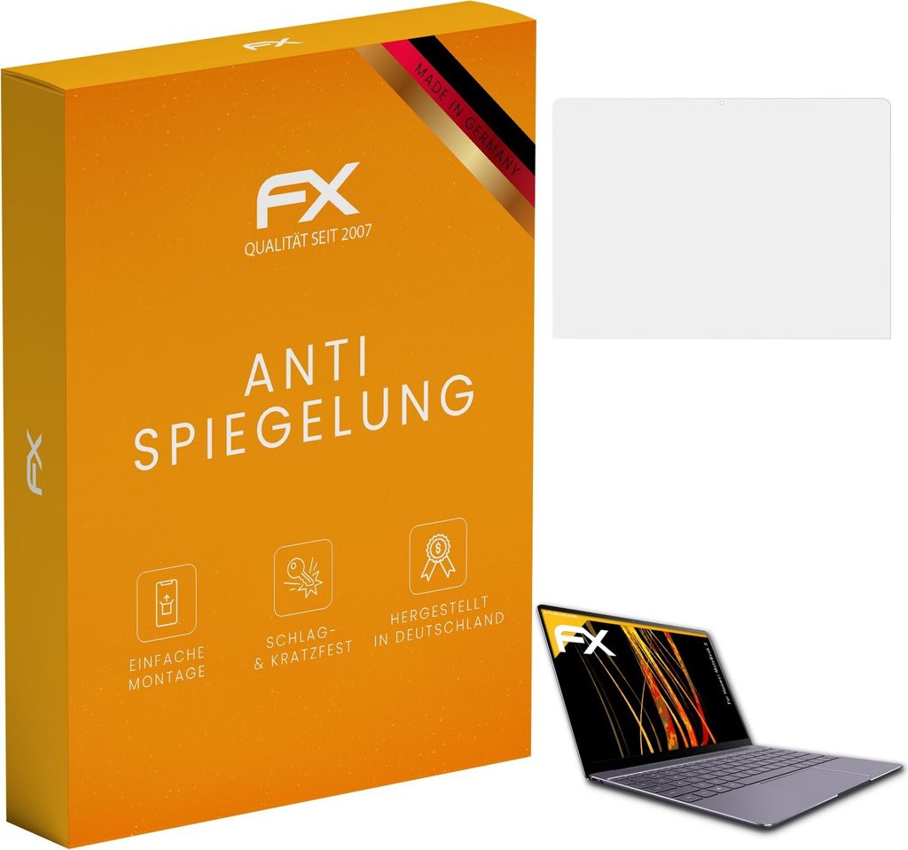 atFoliX FX-Antireflex 2x Schutzfolie kompatibel mit Huawei MateBook X Displayfolie