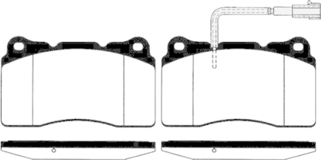 Bremsbelagsatz Scheibenbremse Raicam RA.0604.3 für Alfa Romeo Vorderachse