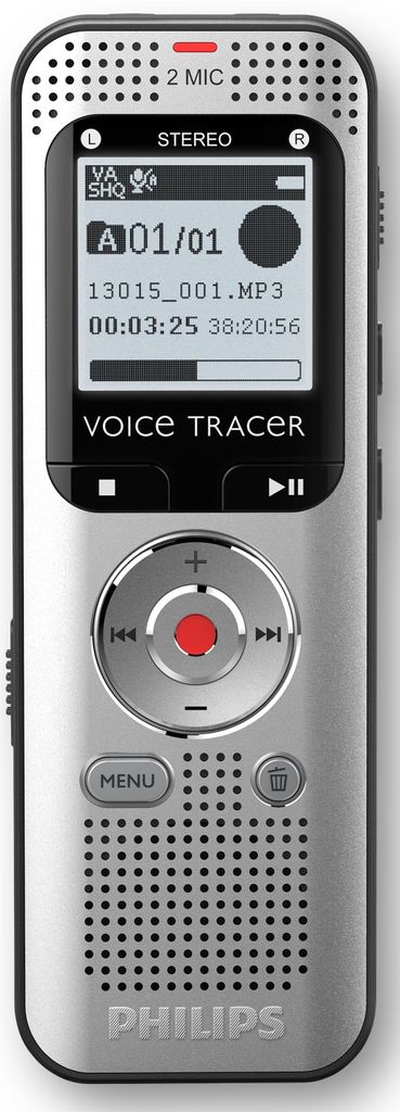Philips Voice Tracer DVT2015 Diktiergerät Interner Speicher Produktbild 