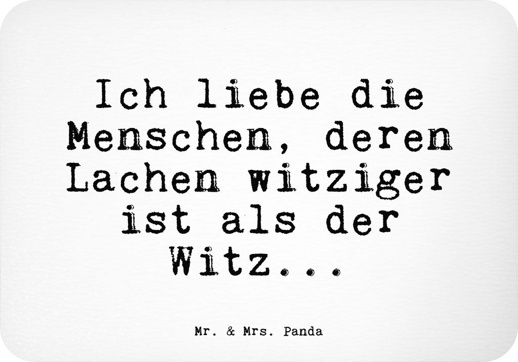Mr. & Mrs. Panda magnet Ich liebe die Menschen,... - Weiß - Geschenk, whiteboardmagnet, haftmagnet, Freund, Freundin, Sprüche, büromagnet, Schwe...