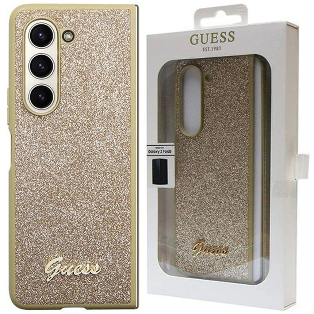 Guess Glitter Script Hülle Für Samsung Galaxy Z Fold 5 - Produktbild 