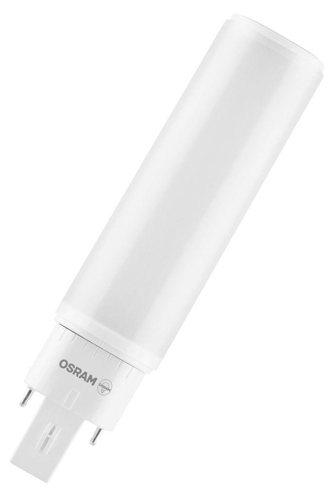 OSRAM DULUX LED Stiftsockellampe G24q 6W 660lm 6500K Ersatz Kompaktleuchtstoff EVG drehbar 30,000h quecksilberfrei einfacher Wechsel IP20