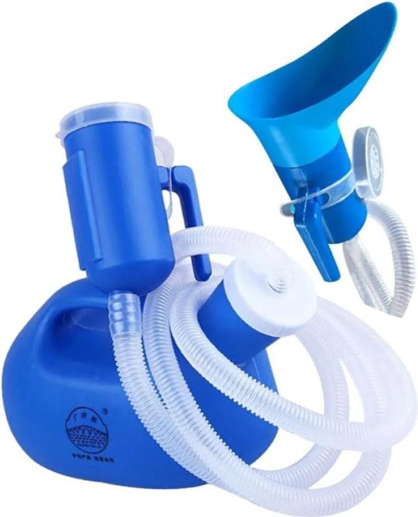 Tragbares Urinal für Männer – Urinflasche fürs Bett mit auslaufsicherem Verschluss für nächtliches Urinieren – ideal für bettlägerige Pe...