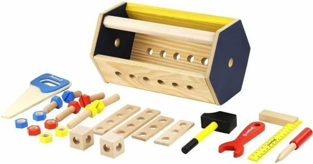 Jeujura 8596 Mon Atelier de Menuiserie en Bois pour Enfant - 80 Pièces