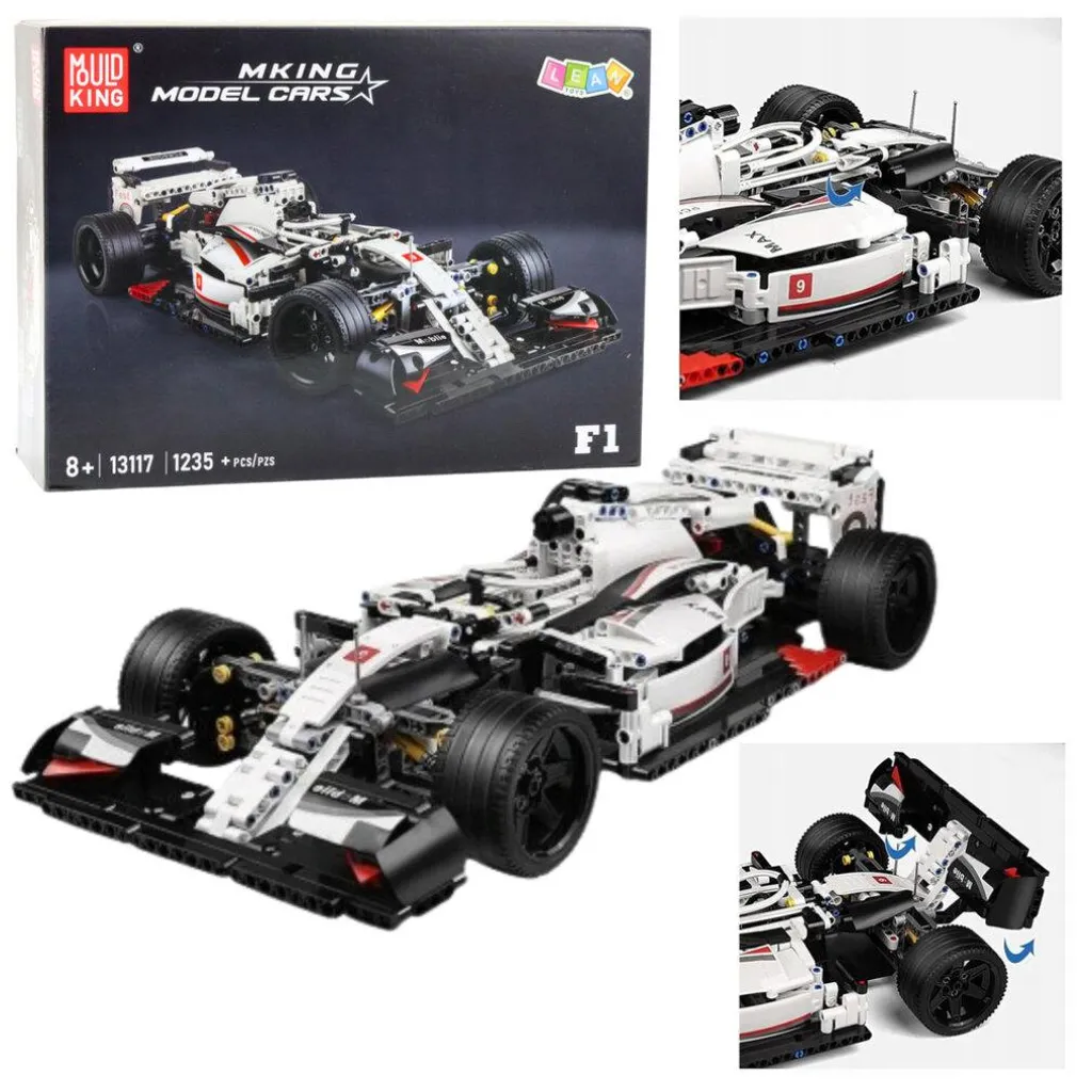 Grande Voiture F1 Robuste en Briques de Construction 1235 Pièces de Qualité