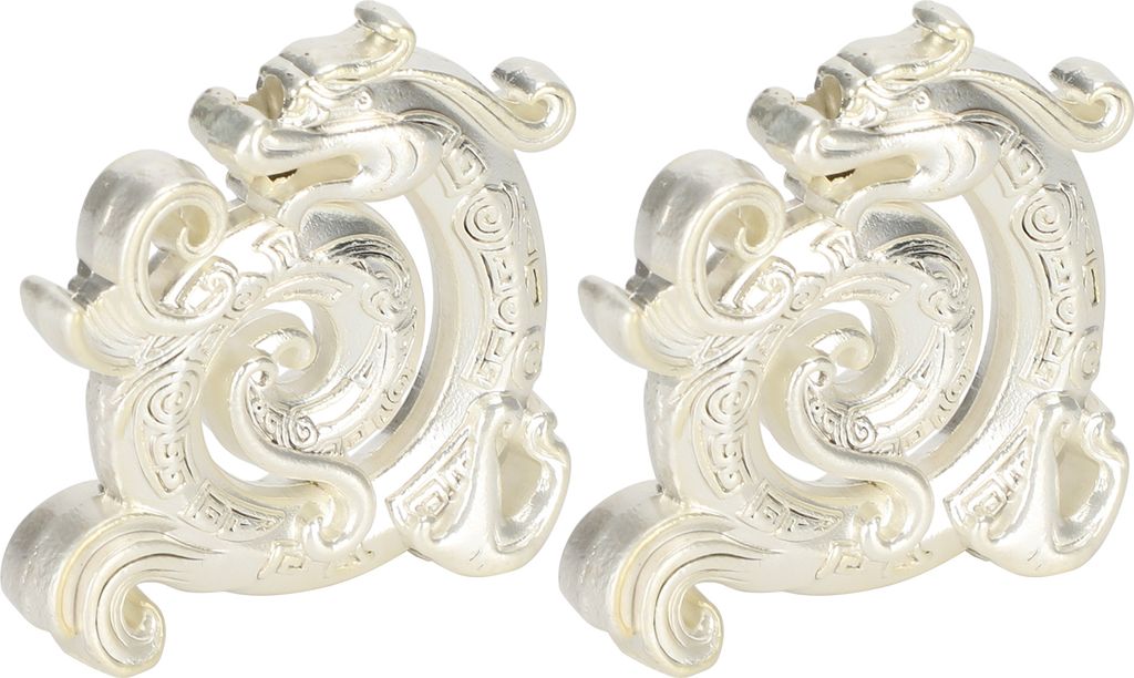 Räucherstäbchenhalter 2er Set Drachen-Design, Silberne Zinklegierung Mini Räuchergefäß, Dekoration für Meditation, Yoga & Zen Home Office Zub...