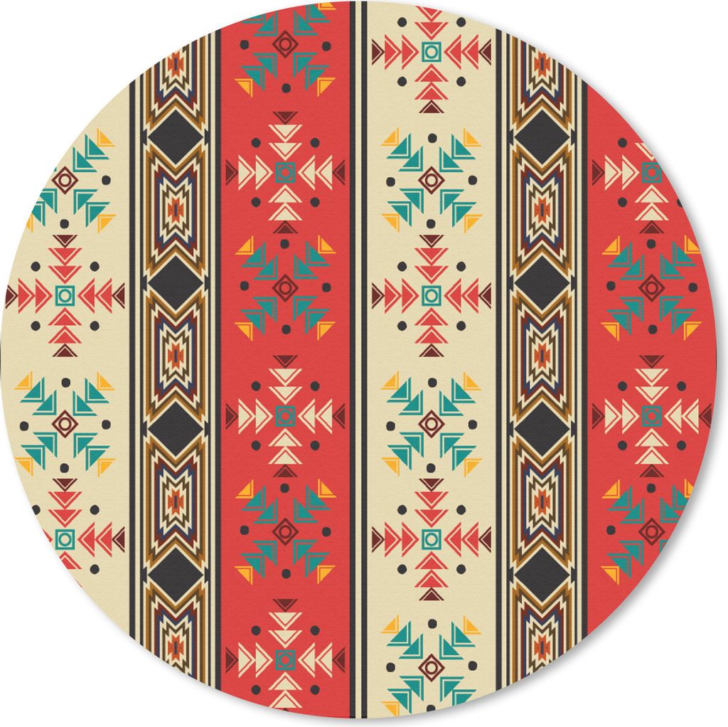 MuchoWow Mauspad Mousepad Indianer - Muster - Abstrakt 20x20 cm - Mousepads - Maus Mat - Pad - Mausunterlage - Schreibtischmatte