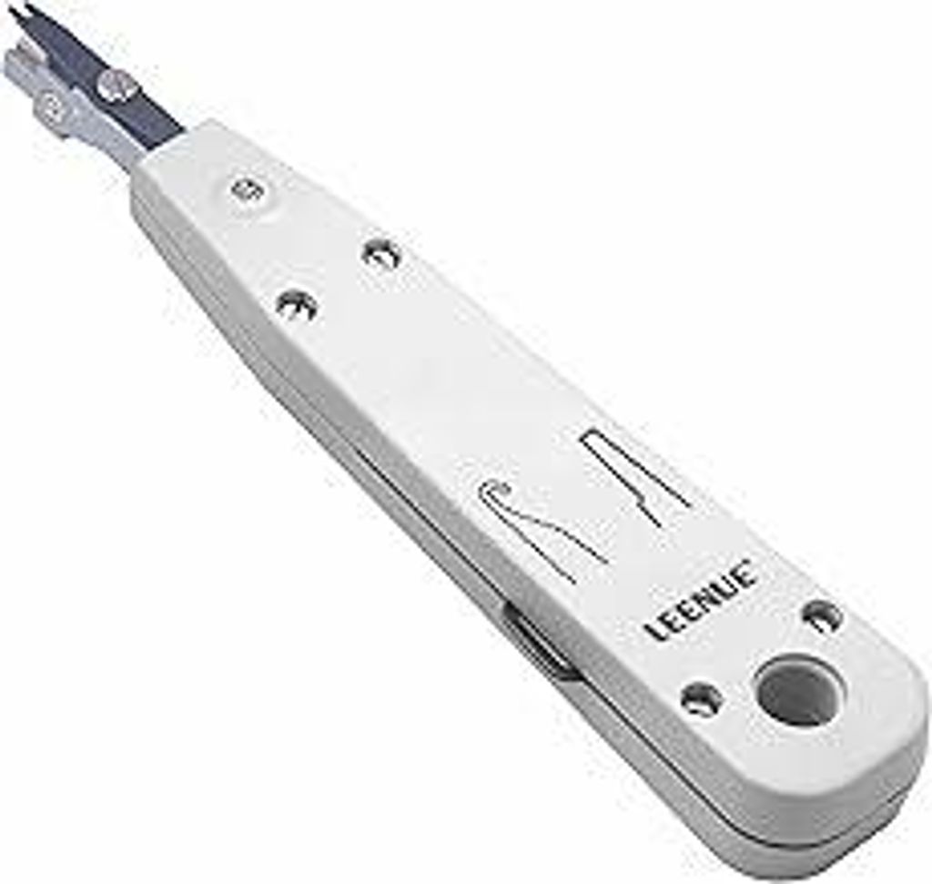 LSA Auflegewerkzeug, LSA Plus Anlegewerkzeug Krone, Netzwerk Werkzeug für Ethernet RJ45 Netzwerkdose Cat7/Cat6/Ca6A und Telefonkabel RJ11, Datenau...