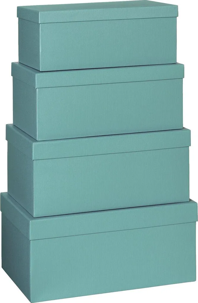 Scatole Regalo Turchesi Stewo - 4 Pezzi per Confezioni Creative