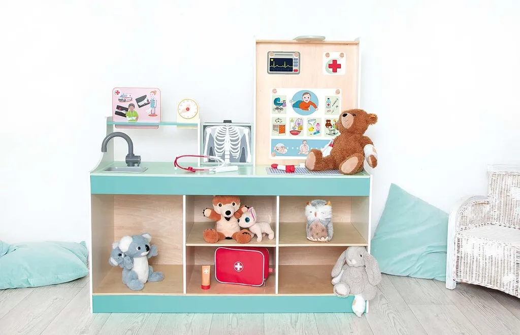 Jeu d'imitation cabinet médical Beleduc en bois avec accessoires - 6