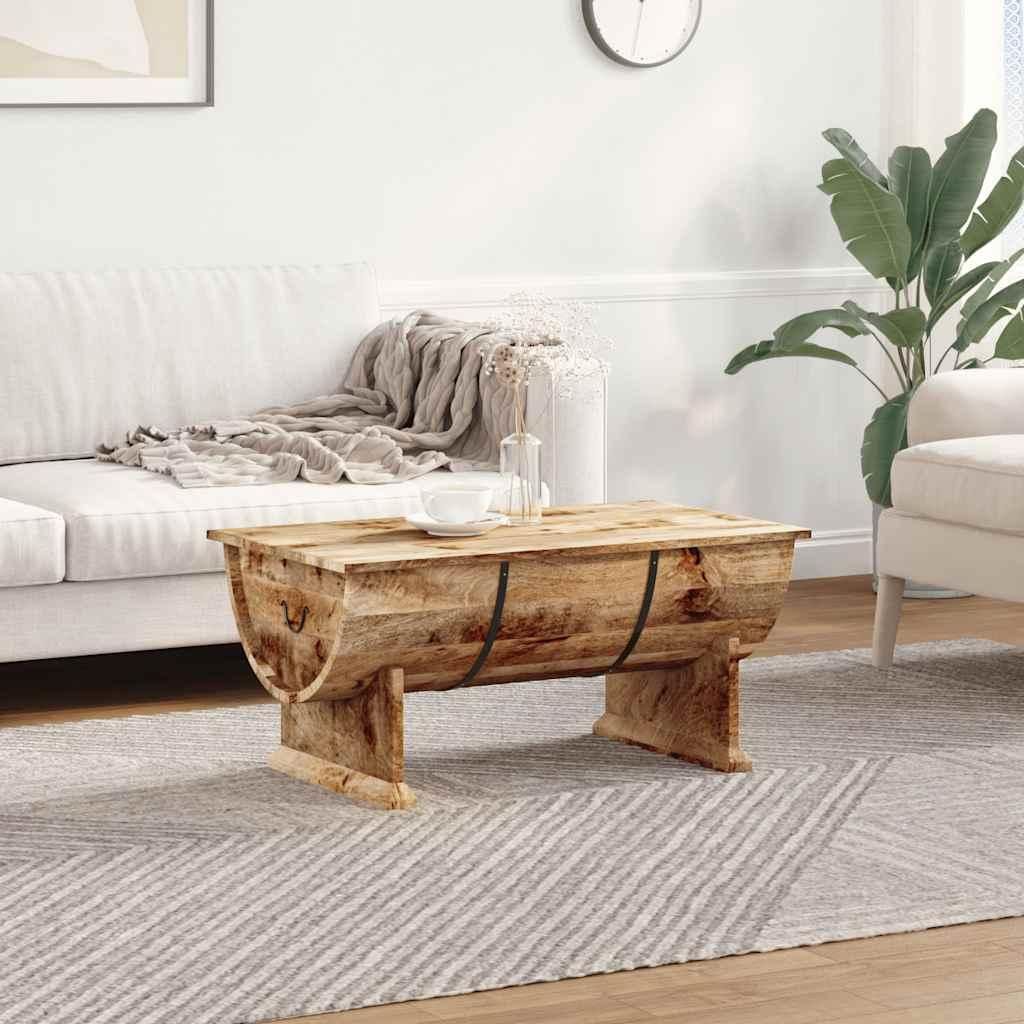 vidaXL Table basse en bois massif de manguier 88x50x40 cm Image du produit 