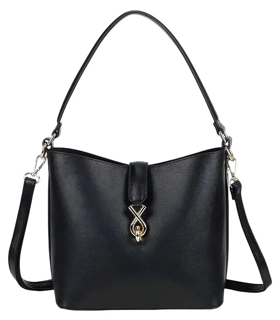 Sac bandoulière noir Gallantry, idéal pour le travail et les sorties