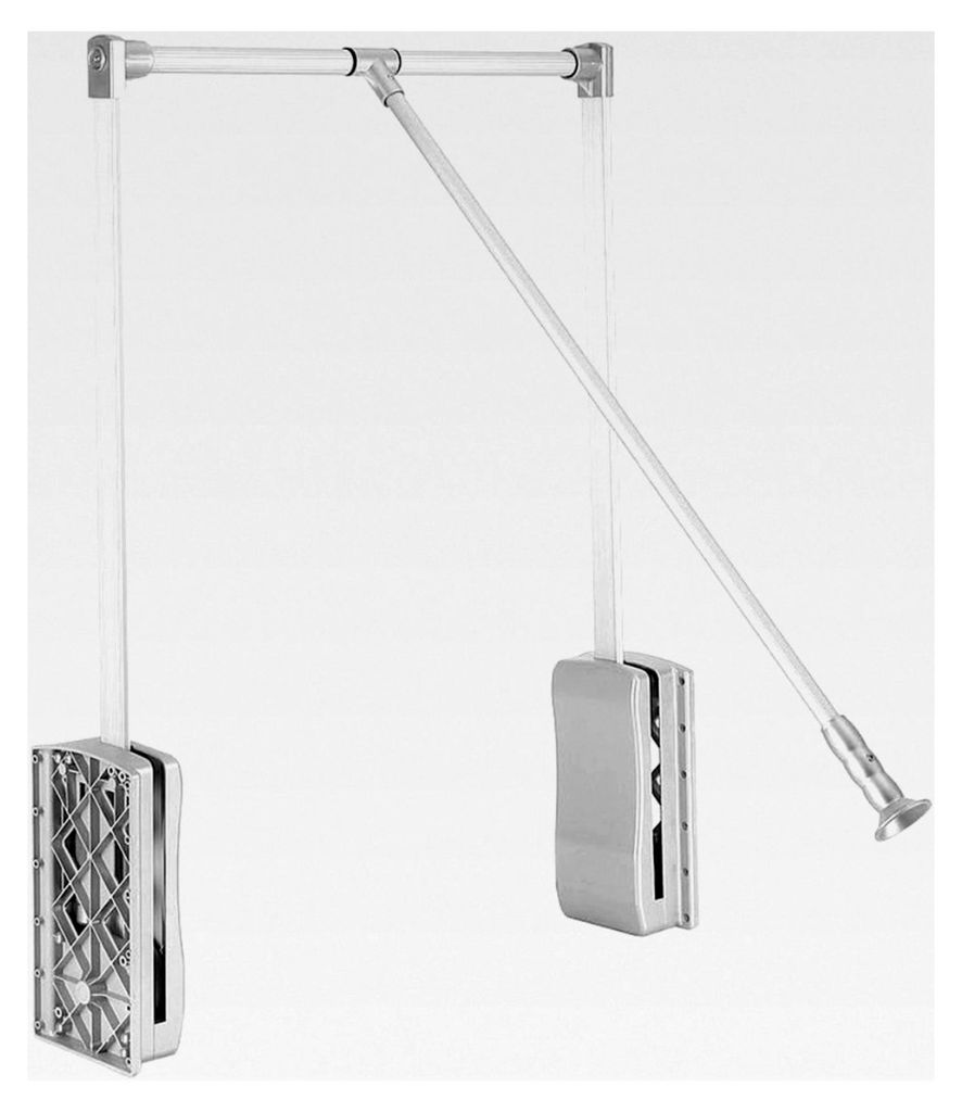 Kleiderschrank Lift, Aluminium, Einstellbare Breite, Anheben 600-830mm, Schwerlast, Pull Down Stangen für hängende Kleidung