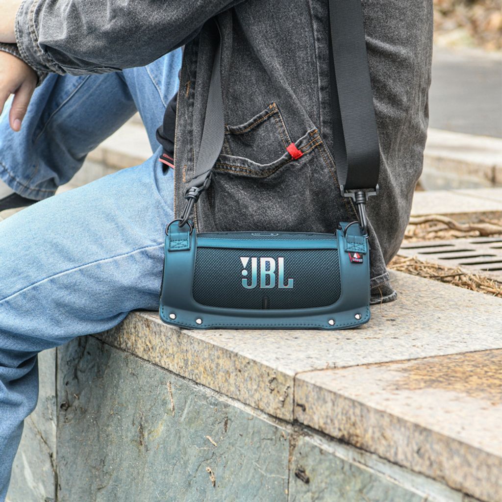 INF Schutzhülle für JBL Charge 4/5, PU+EVA, Blau, stoßfest, Produktbild 