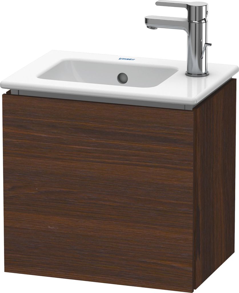 Duravit Waschtischunterbau L-CUBE 294 x 420 x 400 mm Anschlag links nussbaum gebürstet