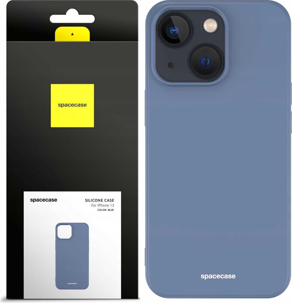 Spacecase Silikonhülle iPhone 13 blau