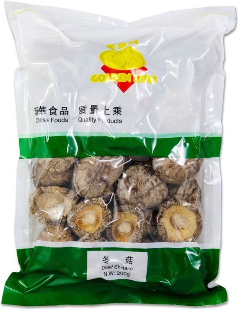 Golden Lion Shiitake Pilze, getrocknet 200g | AA Grade Produktbild 
