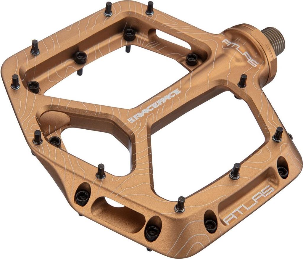 Race Face Atlas Plattform-Pedal, kashmoney bronze - robustes Flatpedal für ma...