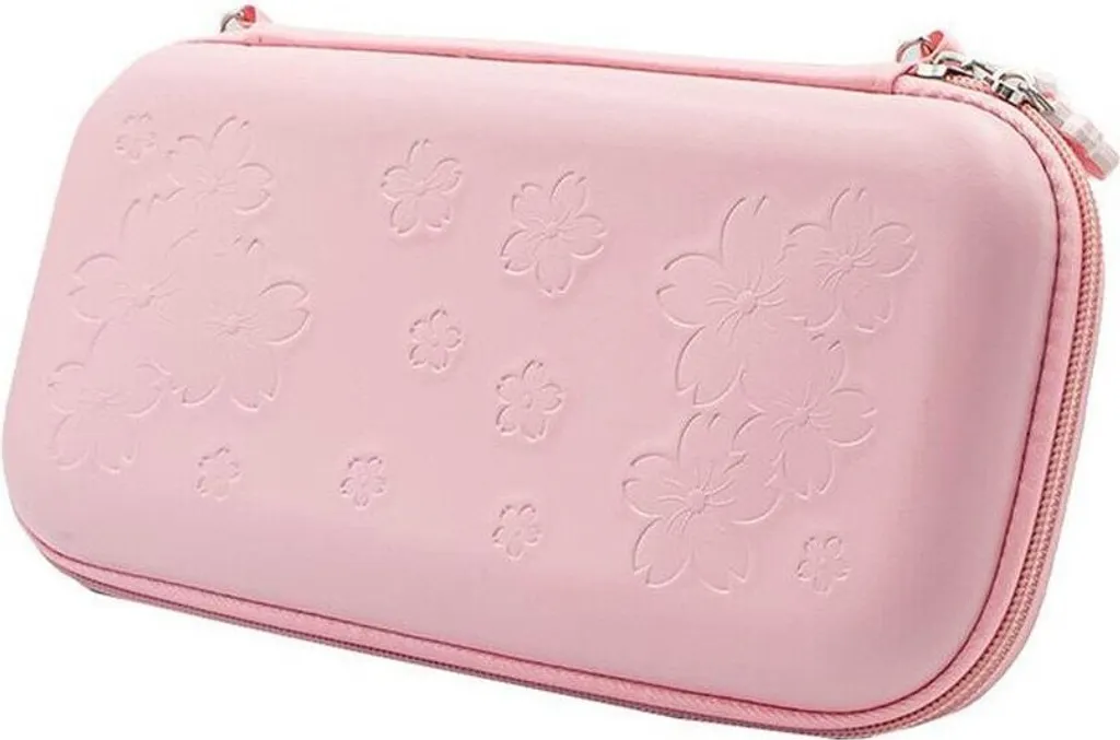 Kit Accessoires Nintendo Switch Rose : Sacoche Rigide et Pack Complet