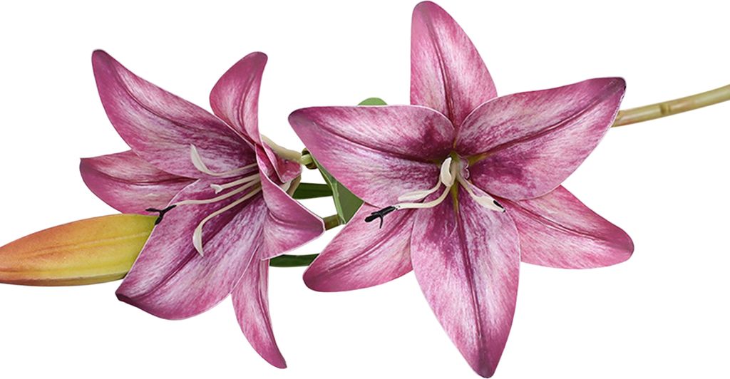 1pc künstliche Blume Dekorative Home Dekoration Geschenk kurzer Zweig gefälschte Lily Bouquet Simulation Blume für Wohnzimmer-Lila