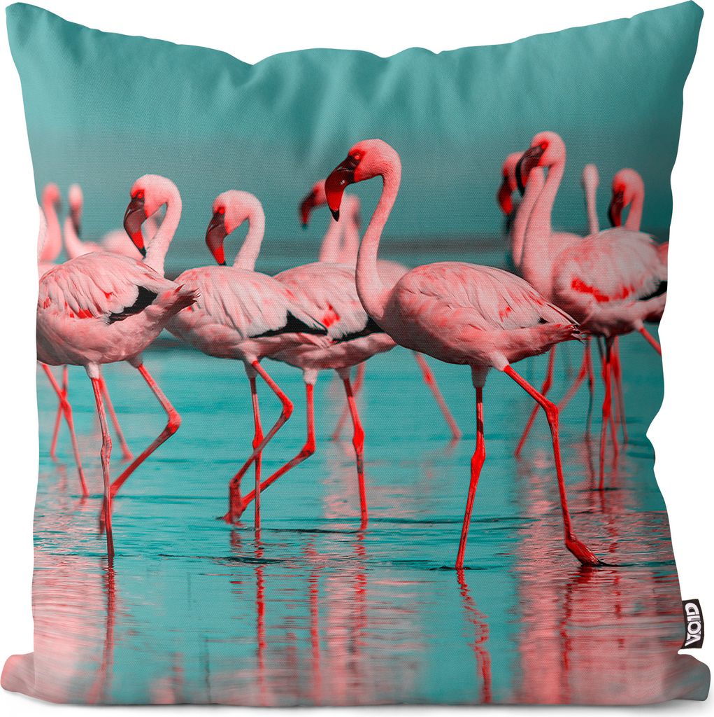 VOID Flamingos Afrika See Kissenbezug Kissenhülle Sofakissen Kissen Deko Outdoor-Kissen Dekokissen