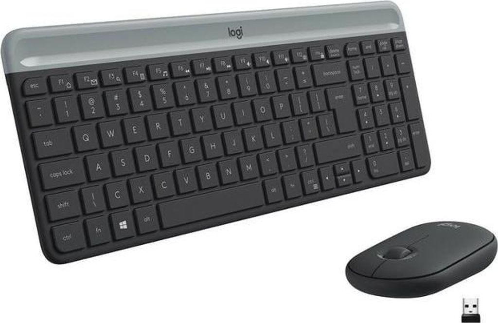Logitech Slim MK470, Plná velikost (100 %), Bezdrátový, RF Obrázek produktu 