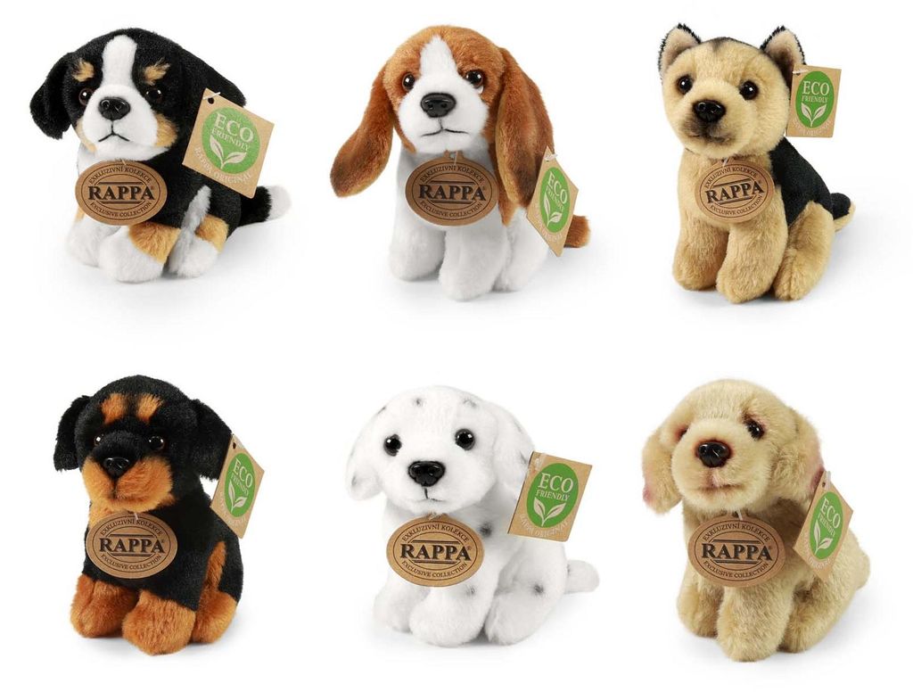 Cane di peluche da seduto 12 cm ECO-FRIENDLY Immagine del prodotto 