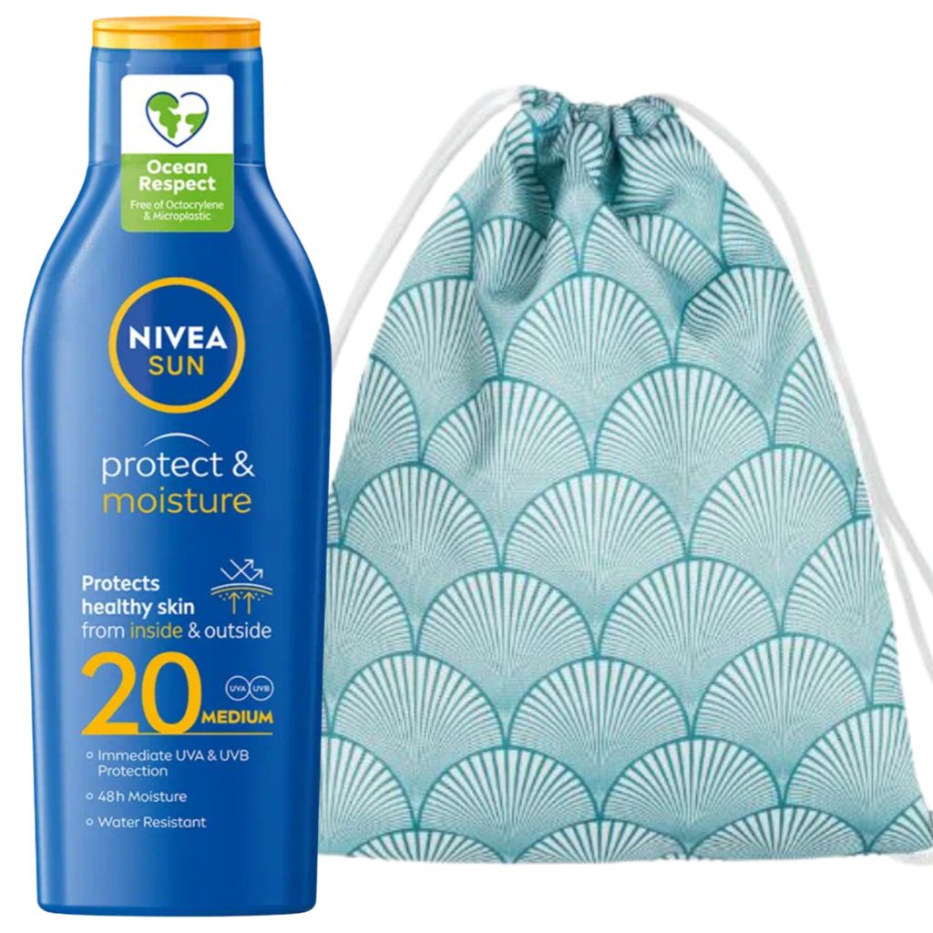 Nivea Protect & Moisture SPF20 Balsam + Strandrucksack