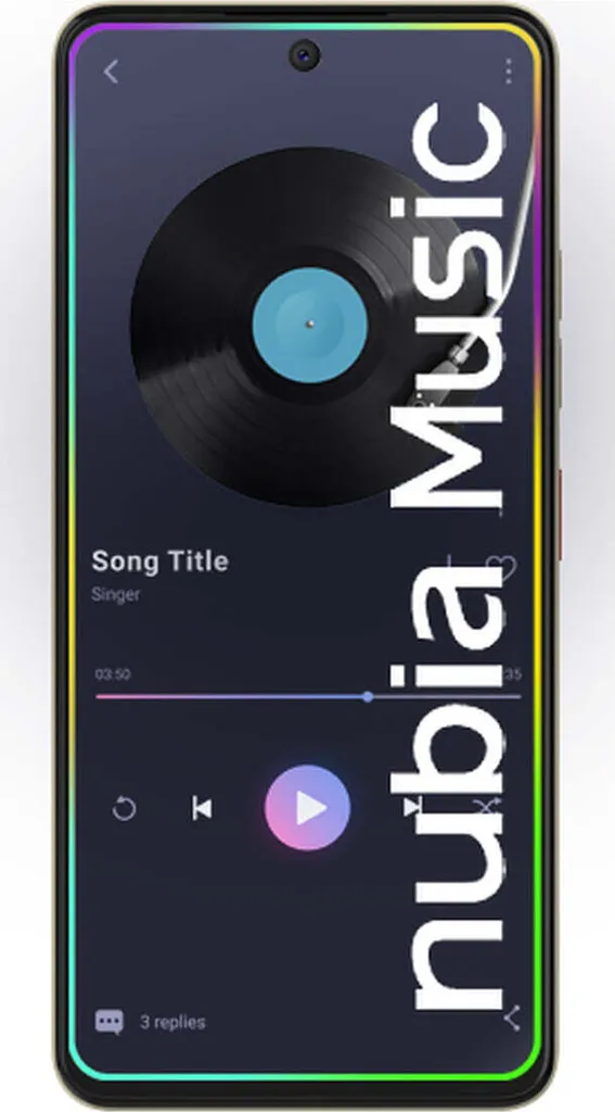 Smartphone ZTE Nubia Music avec Batterie 5000 mAh et Écran 6.6 Pouces