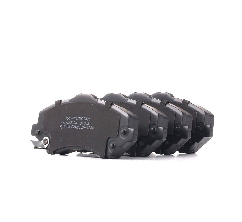 RIDEX 402B0257 - OE 68029264AA Bremsbeläge, Vorne für Voyager V (RT), Freemont, Cherokee (KK), Compass, Wrangler III (JK)