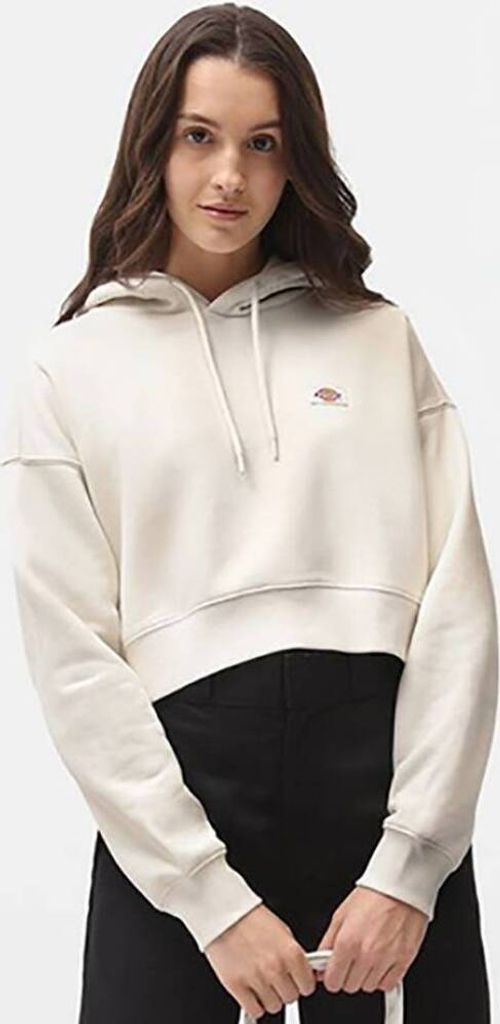 Dickies OAKPORT CROPPED HOODIE Ecru M