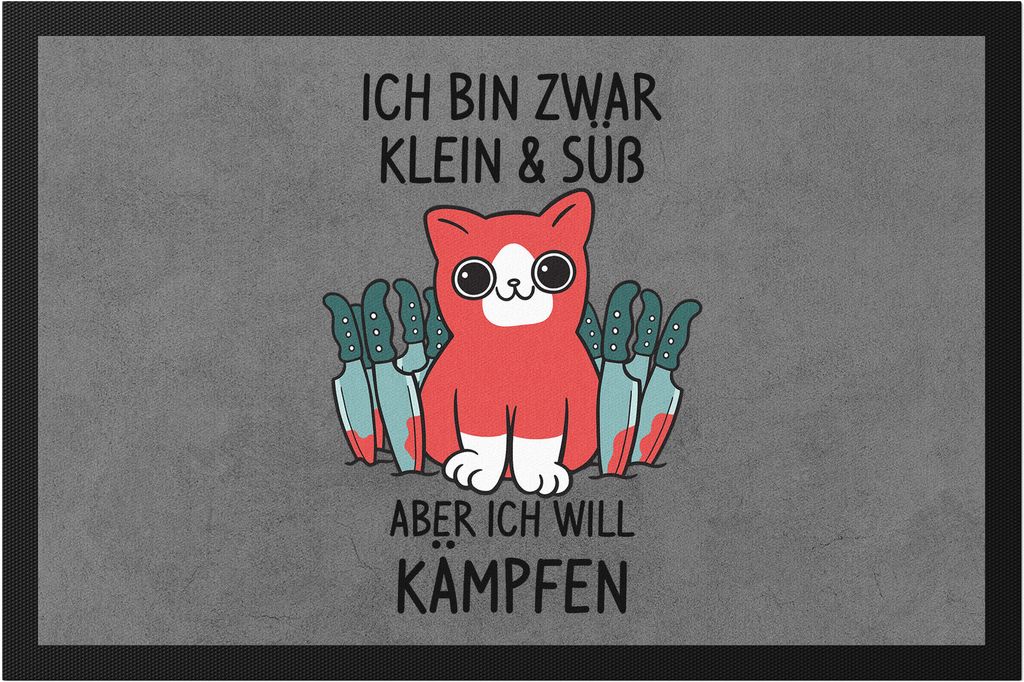 Katzen Fußmatte Katzenbesitzer Katzenliebhaber Katzen-Mama Lustig Geschenk Katzenmotiv & Spruch