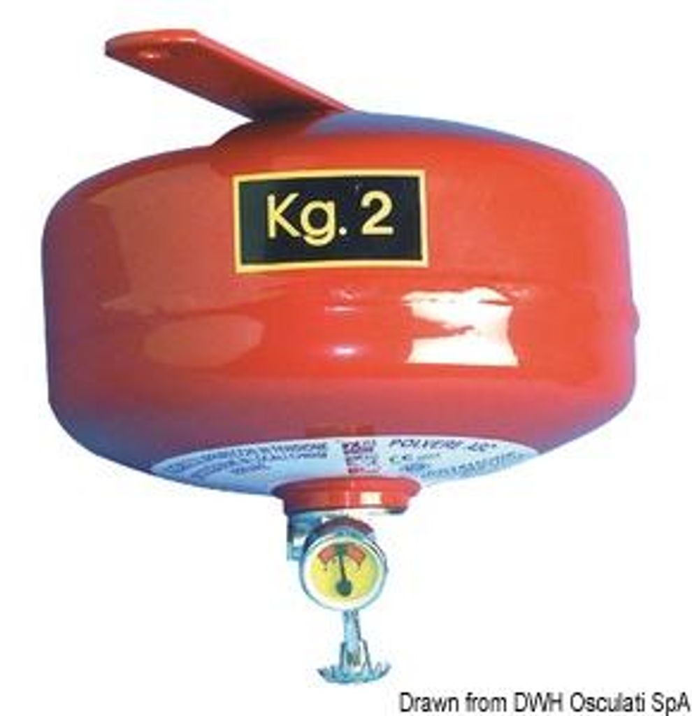 Extincteur à poudre en spray cylindrique de 2 kg – pour Image du produit 