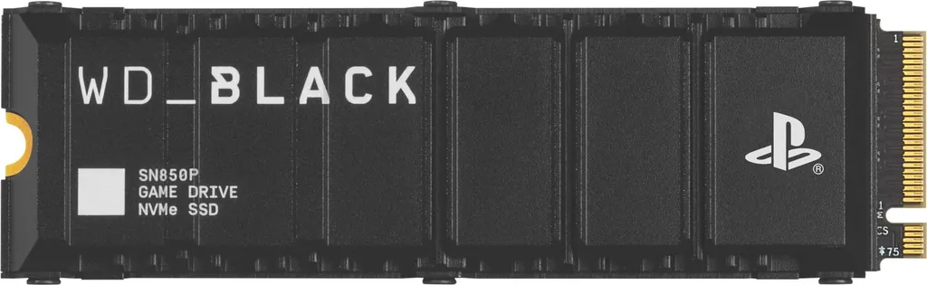 Disque SSD NVMe 2To WD_BLACK SN850P avec Dissipateur pour Console PS5