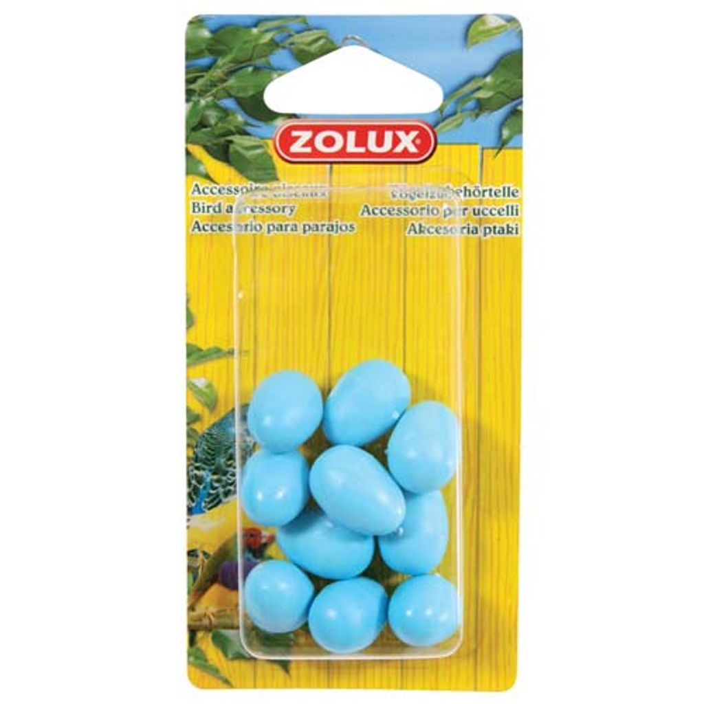 Falsche Kanarieneier 10 Stück blau Zolux Produktbild 