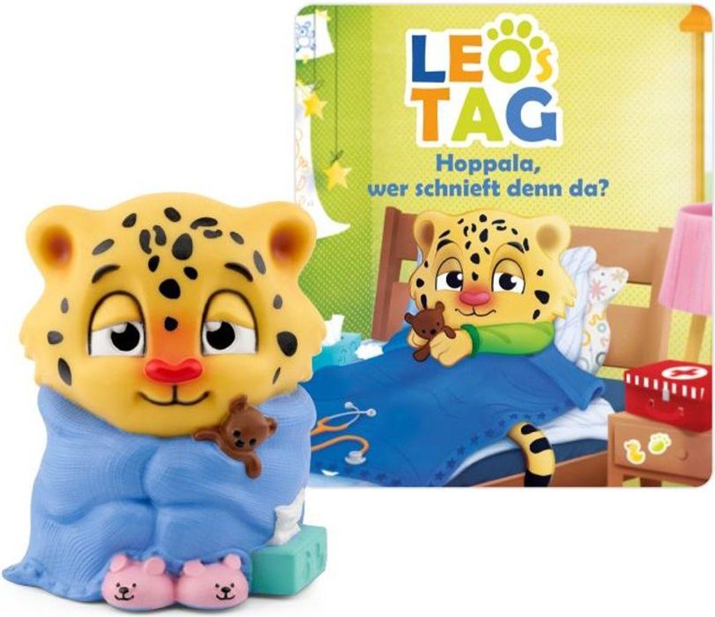 tonies Hörfigur für Toniebox, Leos Tag - Hoppala, wer schnieft denn da?, Farbe:Gelb