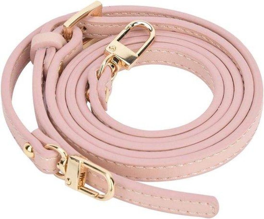 Leren Riem mit Karabijnhaak und Verstellbarer Schouder - DIY-Accessoire - 107125cm Länge - Rosa