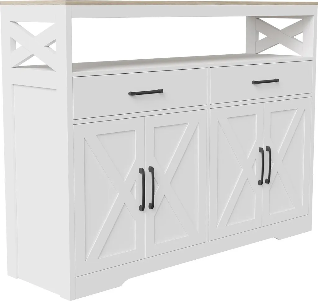 Meuble de cuisine moderne 50cm en bois massif et MDF coloris gris A1