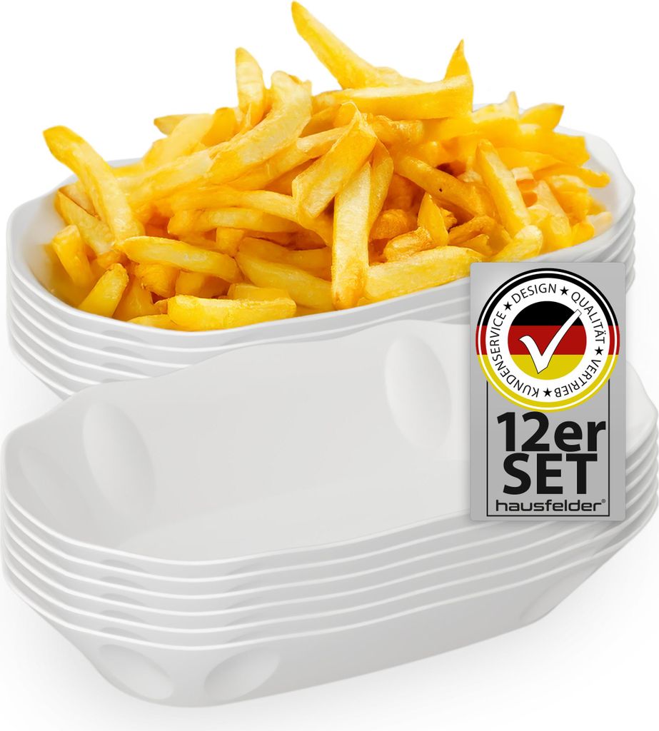 Snackschale 12x Pommesschale 12er Set, Kunststoff, Produktbild 